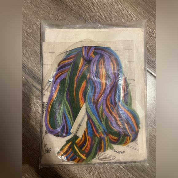 VTG Bucilla Creative Needlecraft Crewel Embroidery Kit "California Poppy" 8143 - Picture 4 of 4